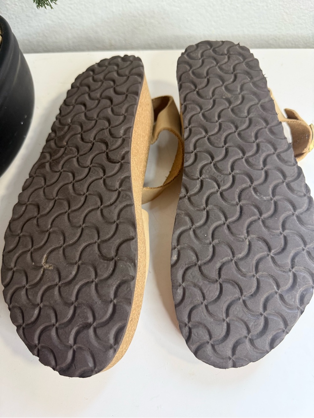 Birkenstock Papillio Glenda women size 10 Beige Cork Platform Sandals - Picture 7 of 7